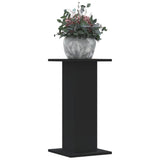 ZNTS Plant Stands 2 pcs Black 30x30x60 cm Engineered Wood 3307856