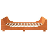 Bed Frame without Mattress Wax Brown 120x200 cm Solid Wood Pine 850772