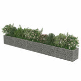 143565 Gabion Raised Bed Galvanised Steel 450x50x50 cm