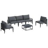 Garden Sofa Set Anthracite Steel 3378975