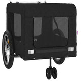 Pet Bike Trailer Black Oxford Fabric and Iron 93940