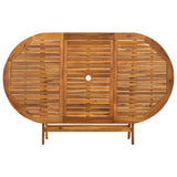 Folding Garden Table 160x85x75 cm Solid Acacia Wood 313324