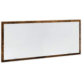 LED Bathroom Mirror Smoked Oak 100x8.5x37 cm Engineered Wood 856272