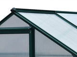 6 x 4ft Polycarbonate Greenhouse, Large Walk-In Green House with Slide Door and Window, Garden T3398P313607