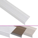 Stair Nosings in L-shape 15 pcs Aluminium 100 cm Silver 146761