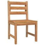 5 Piece Garden Dining Set Solid Wood Teak 3157185