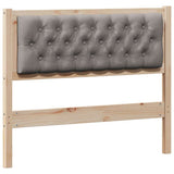 Headboard Other Brown and taupe 100 cm Solid pine wood 879027