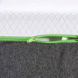 Mattress White and Grey 140 x 190 cm Pocket Spring 4106374