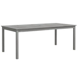 9 Piece Garden Dining Set Solid Wood Acacia Grey 3098683