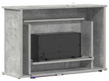 Fireplace with LED Strip Concrete 63 x 20 x 54.5 cm 8021098
