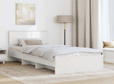 Bed Frame with Headboard White 80 x 200 cm Engineered Wood 3408900