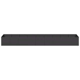 Planter Black 360x80x40 cm Steel 860766