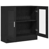 Book Cabinet Black Oak 82.5 x 30.5 x 80 cm Engineered Wood 862518