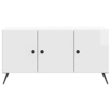 TV Cabinet High Gloss White 99 x 34.5 x 50 cm Engineered Wood 895639
