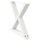 Coffee Table Legs 2 pcs White 60x cm Steel 4012709