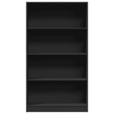 Bookcase Black 80x24x143 cm Engineered Wood 857845