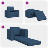 Sofa Bed Blue 98 x 71 x 83 cm Fabric 4106662