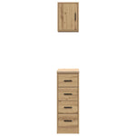 ZNTS Garage Cabinets 2 pcs Artisan Oak Engineered Wood 3328322