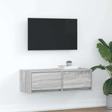 TV Cabinet Grey Sonoma 80x31x25.5 cm Engineered Wood 861518