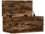 Storage Box Smoked Oak 60x35x35 cm Engineered Wood 840678