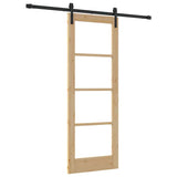 Sliding Door ORKDAL Natural and Black 73.5 x 198.5 cm 3331819