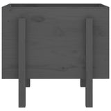 Garden Planter Grey 62x50x57 cm Solid Wood Pine 825207