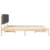 Bed Frame with Upholstered Headboard Dark Grey 180 x 200 cm 878030
