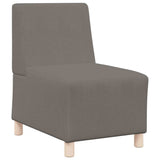 Modular Sofa Unit Armless 2 pcs Light Grey 55 x 74 x 82 cm 3399776