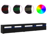 TV Cabinet Set 3 pcs Black Oak 270 x 35 x 40 cm Engineered Wood 3332509