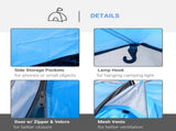 2-3 Man Tunnel Tent with Vestibule, Weather-Resistant Camping Tent with Air Vents for Fishing T3398P348711
