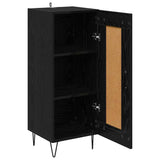Sideboard Black Oak 34.5 x 34 x 90 cm Engineered Wood and Iron 881650
