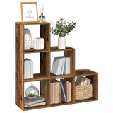 Room Divider Bookcase 3-Tier Old Wood 99x29x99 cm Engineered Wood 857965