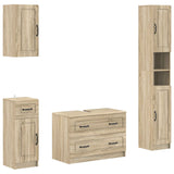4 Piece Bathroom Cabinet Set UTRECHT Sonoma Oak Engineered Wood 3417974