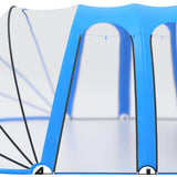 Pool Dome Transparent with blue accents PVC, fibreglass, steel 92796