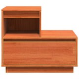 Bedside Cabinet Wax Brown 60 x 34 x 51 cm Engineered Wood 869894
