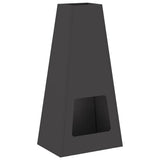 Fire Pit Black 50 x 35 x 100 cm Steel 859004