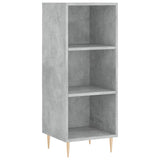 Highboard Concrete Grey 34.5x34x180 cm Engineered Wood 3198973
