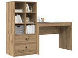 Desk with Drawer with Shelf with Storage 2 pcs Artisan Oak 3337320