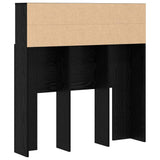 Headboard Cabinet Black Oak 100 x 19 x 103.5 cm Engineered Wood 879446