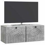 Wall-Mounted TV Cabinet Concrete Grey 78.5 x 31 x 30 cm 898208