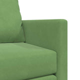 Sofa Bed Light Green 204 x 122 x 60 cm Velvet 42007951