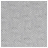 Stair Tread Square 4 pcs Silver 40 x 40 cm Aluminium 4104316