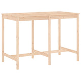 Garden Bar Set Natural Pine Solid Pine Wood Regular Footrest 3157781