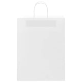 Paper Bags 250 pcs with Handles White 32x12x42 cm 4101620