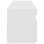 TV Cabinets 2 pcs with LED Lights High Gloss White 75x35x40 cm 804404