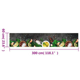 Kitchen Rug Washable Spices 60x300 cm Velvet 4005610