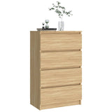 ZNTS Sideboard Sonoma Oak 60x35x98.5 cm Engineered Wood 800534