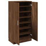Shoe Cabinet Brown Oak 55x35x108 cm Engineered Wood 342670