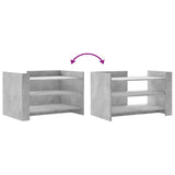 Coffee Table Concrete Grey 80x50x50 cm Engineered Wood 848342