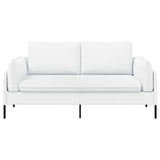 2-Seater Sofa White 188 x 81 x 89 cm Fabric 42048609